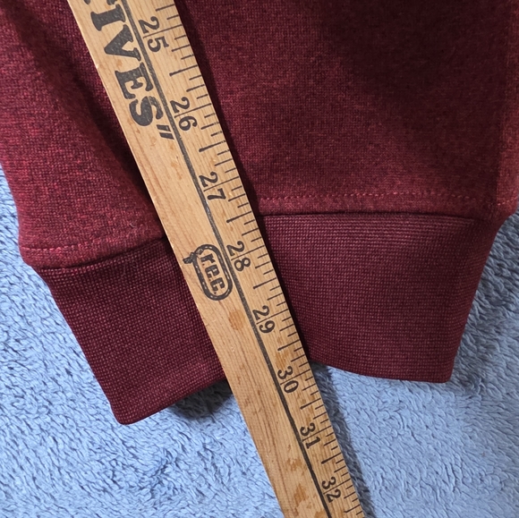 Ecko Unltd Men's XL Sweatpants Maroon Red Black Felt Logo Fleece Jogger - Picture 4 of 10